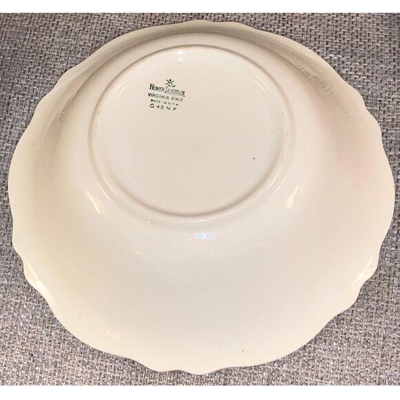 Vintage Homer Laughlin Virginia Rose Floral Porcelain Serving Bowl G49 N8 - Picture 4 of 5